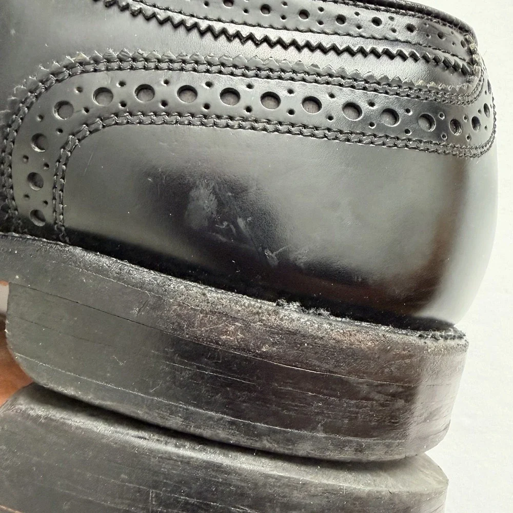 Allen Edmonds McAllister Brogue Wingtip Dress‎ Shoes Men's 11.5 D Black Classic